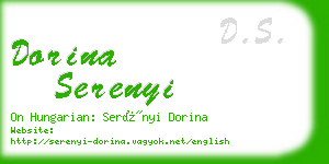 dorina serenyi business card